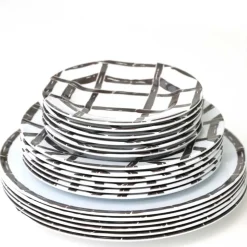 Brown Bamboo Melamine Luncheon Plate | Set of 6