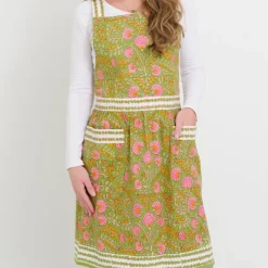 Cactus Flower Fern & Flamingo Apron