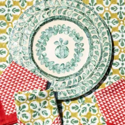 Capiz Shell Pomegranate Charger Ivy | Set of 4