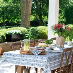 Caroline Blue Tablecloth