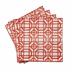 Coral Bamboo Placemat | Set of 4