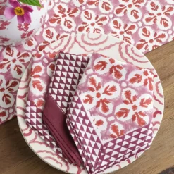 Fleur de Lis Rose Napkin | Set of 4