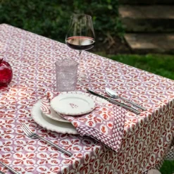 Fleur de Lis Rose Napkin | Set of 4