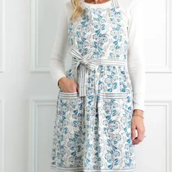 Gardenia Vine Azure Apron