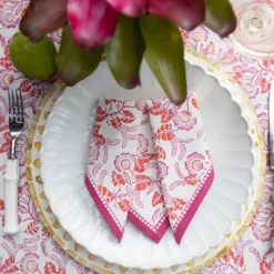 Gardenia Vine Berry Napkin | Set of 4
