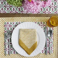 Golden Triangle Napkin | Set of 4