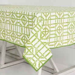 Green Bamboo Tablecloth