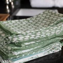 India Hicks Cuban Cross Soft Sage Napkins