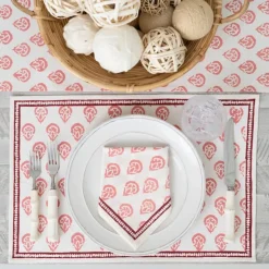 India Hicks Home Carnation Blush Placemat | Set of 4