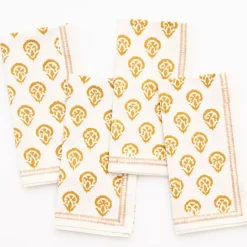 India Hicks Home Carnation Golden Napkin | Set of 4