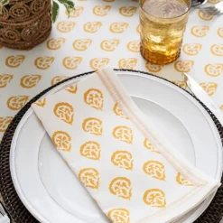 India Hicks Home Carnation Golden Napkin | Set of 4