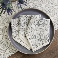 India Hicks Home Medals & Mustaches Napkins | Set of 4