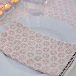 India Hicks Home Mini Sea Biscuit Blush Napkins
