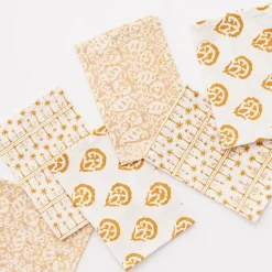 India Hicks Home Multi Golden Cocktail Napkin | Set of 6