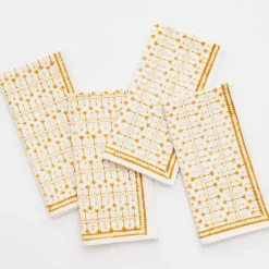 India Hicks Home Palm Avenue Golden Napkin | Set of 4