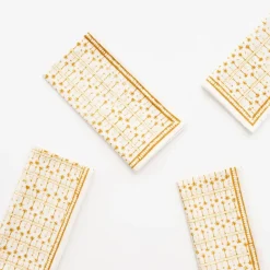 India Hicks Home Palm Avenue Golden Napkin | Set of 4