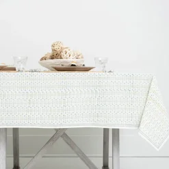 India Hicks Home Palm Avenue Seafoam Tablecloth