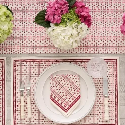 India Hicks Home Palm Avenue Blush Napkin | Set of 4
