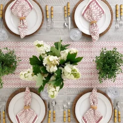 India Hicks Home Palm Avenue Blush Table Runner