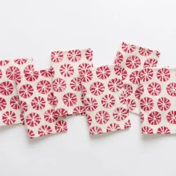 India Hicks Home Sea Biscuit Red Cocktail Napkins