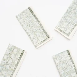 India Hicks Home Seashell Seafoam Napkin | Set of 4