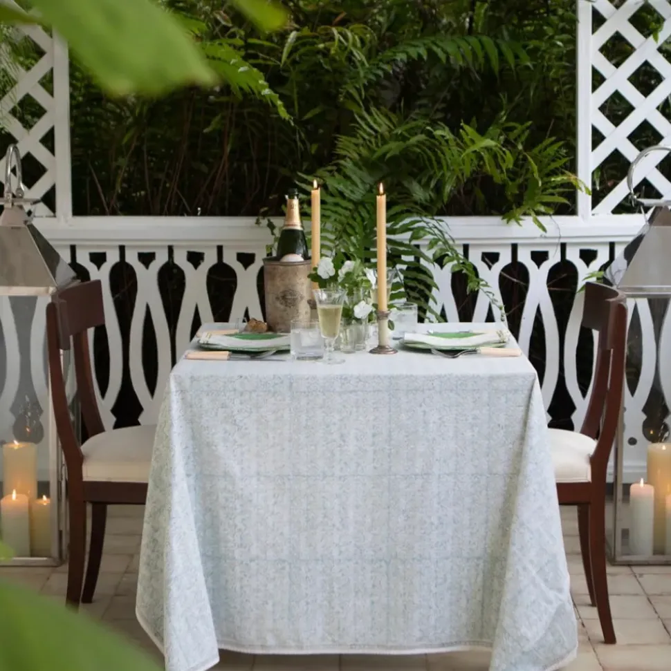 India Hicks Home Seashell Seafoam Tablecloth