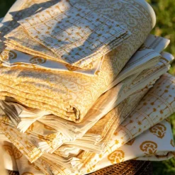 India Hicks Home Seashell Golden Tablecloth