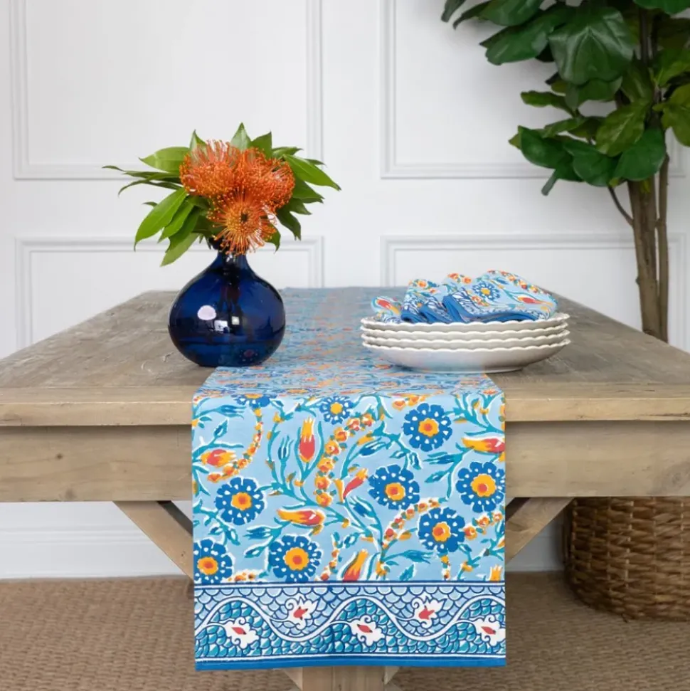 Iznik Blue Table Runner