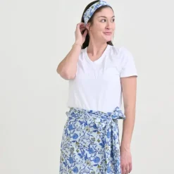 Mila Floral Blue Headband