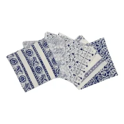 Navy blue and white cocktail napkins | India Hicks