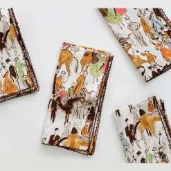 Paddock Scene Linen Napkin