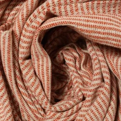 Persimmon Woven Throw