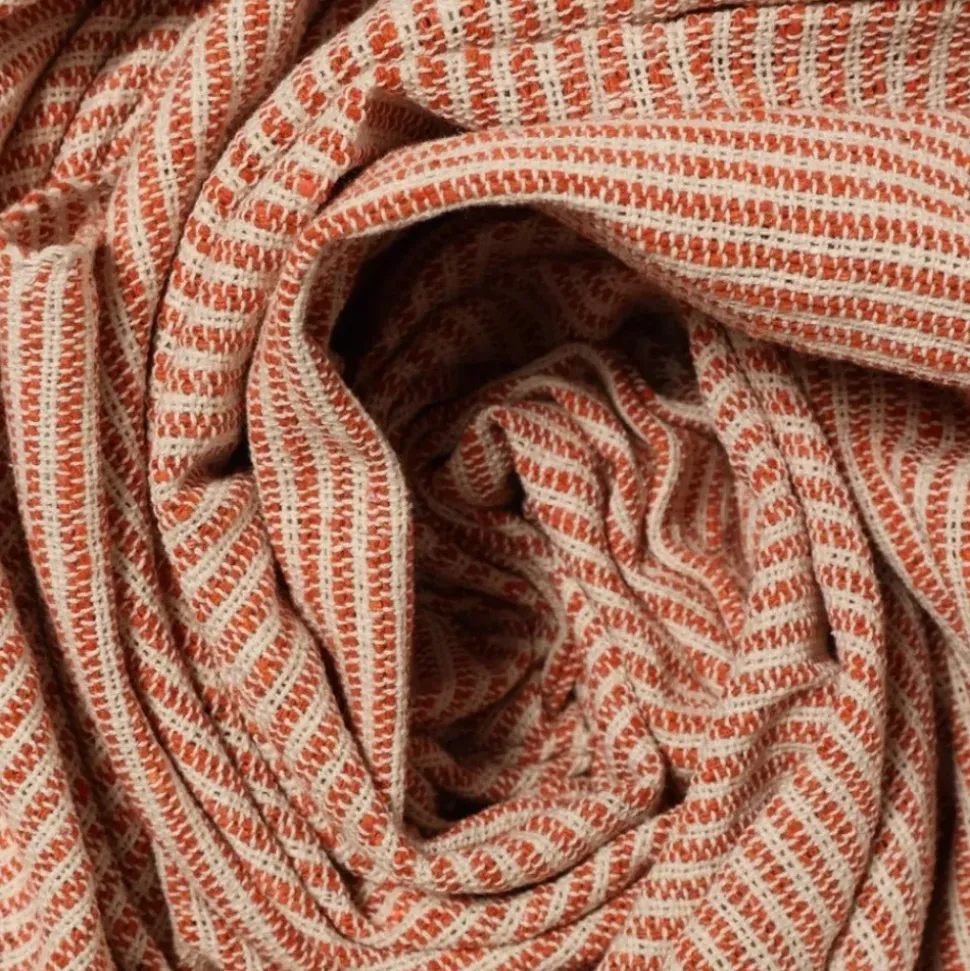Persimmon Woven Throw