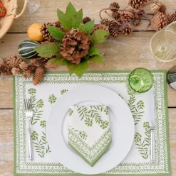 Phlox Green Placemat | Set of 4