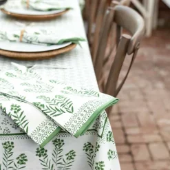 Phlox Green Tea Towels | Set of 2