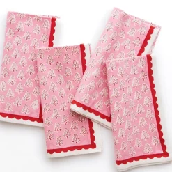 Pom Buti Pink Napkin | Set of 4