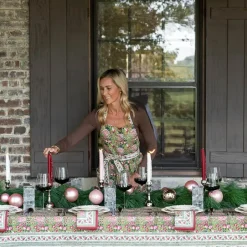Pomegranate Garden Wine & Rose Tablecloth