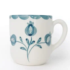 Pomegranate Trio Vine Teal Mug | Set of 2