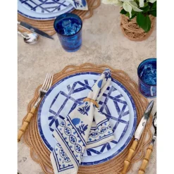 Round Bamboo Cane Placemats | Set of 4