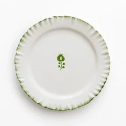 Ruffled Green Salad Plate | Set of 2