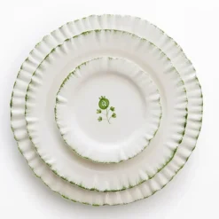 Ruffled Green Salad Plate | Set of 2