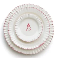 Ruffled Rose Salad Plate | Set of 2