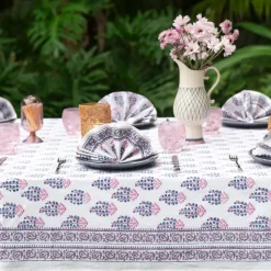 Sagar Blue & Magenta Tablecloth