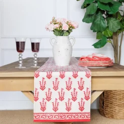 Sagar Red & Pink Table Runner